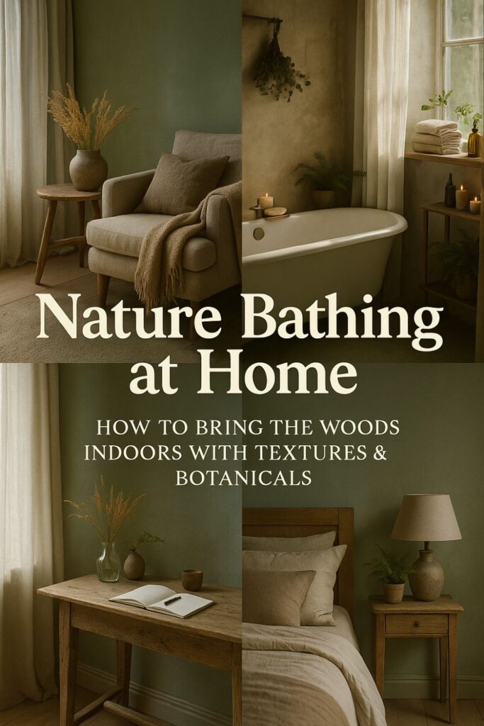 Nature Bathing at Home 🌿 How to Bring the Woods Indoors with Textures & Botanicals